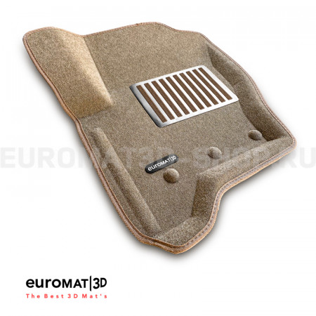 Текстильные 3D коврики Euromat3D Lux в салон для Land Rover Discovery III (2005-2009) № EM3D-003100T Бежевые Текстильные 3D коврики Euromat3D Lux в салон для Land Rover Discovery III (2005-2009) № EM3D-003100T Бежевые