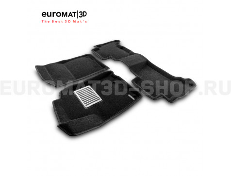 Текстильные 3D коврики Euromat3D Lux в салон для Lexus GX460 (2010-2014) № EM3D-005115