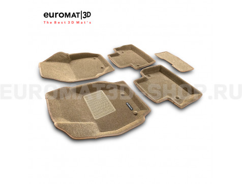 Текстильные 3D коврики Euromat3D Business в салон для Volvo S 80 (2006-) № EMC3D-005507T Бежевые Текстильные 3D коврики Euromat3D Business в салон для Volvo S 80 (2006-) № EMC3D-005507T Бежевые