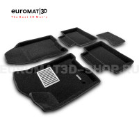 Текстильные 3D коврики Euromat3D Lux в салон для Lada Vesta (2015-) № EM3D-005308