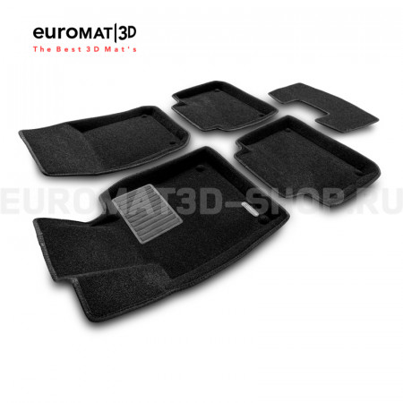 Текстильные 3D коврики Euromat3D Business в салон для Volvo S90 (2017-) № EMC3D-005510