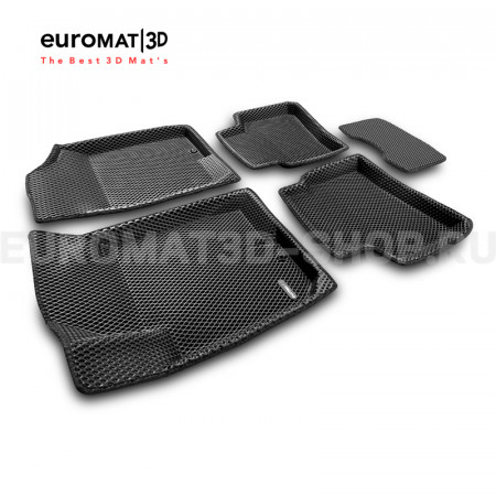 3D коврики Euromat3D EVA в салон для Hyundai Elantra (2006-2008) № EM3DEVA-002722