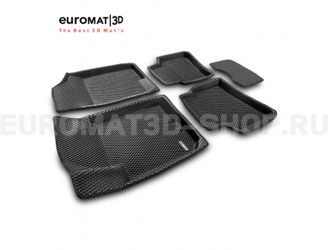 3D коврики Euromat3D EVA в салон для Hyundai Elantra (2006-2008) № EM3DEVA-002722