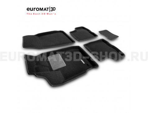 Текстильные 3D коврики Euromat3D Business в салон для Renault Duster (2021-) № EMC3D-004212