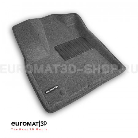 Текстильные 3D коврики Euromat3D Business в салон для Lexus LX600 (2021-) № EMC3D-005109G Серые