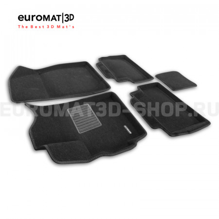Текстильные 3D коврики Euromat3D Business в салон для Omoda C5 (2022-) № EMC3D-001460