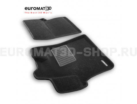 Текстильные 3D коврики Euromat3D Business в салон для Peugeot Traveller (2016-) № EMC3D-003900