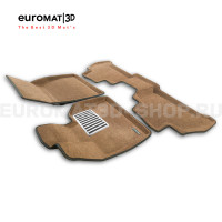 Текстильные 3D коврики Euromat3D Lux в салон для Bmw X5 (G05) (2018-) № EM3D-001214R Коричневые
