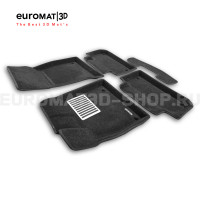 Текстильные 3D коврики Euromat3D Lux в салон для Audi Q5L (2017-2026) № EM3D-001117